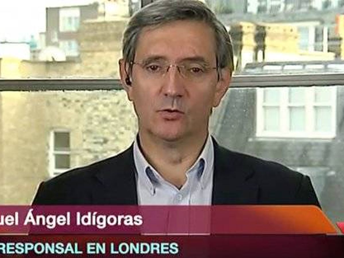 Foto: Miguel Ángel Idígoras, en Londres. (RTVE).