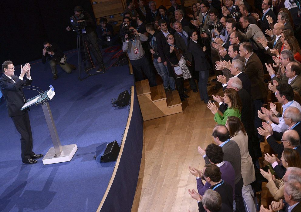 Foto: Mariano Rajoy, en su intervención. (Efe)