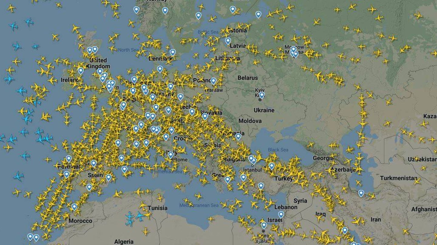 El espacio aéreo de Ucrania, cerrado.