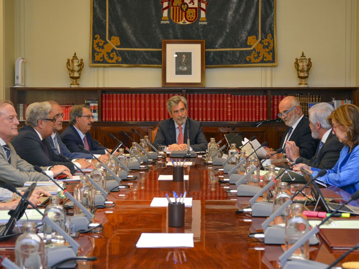 Foto: Reunión del pleno del Consejo General del Poder Judicial. (EFE/CGPJ)