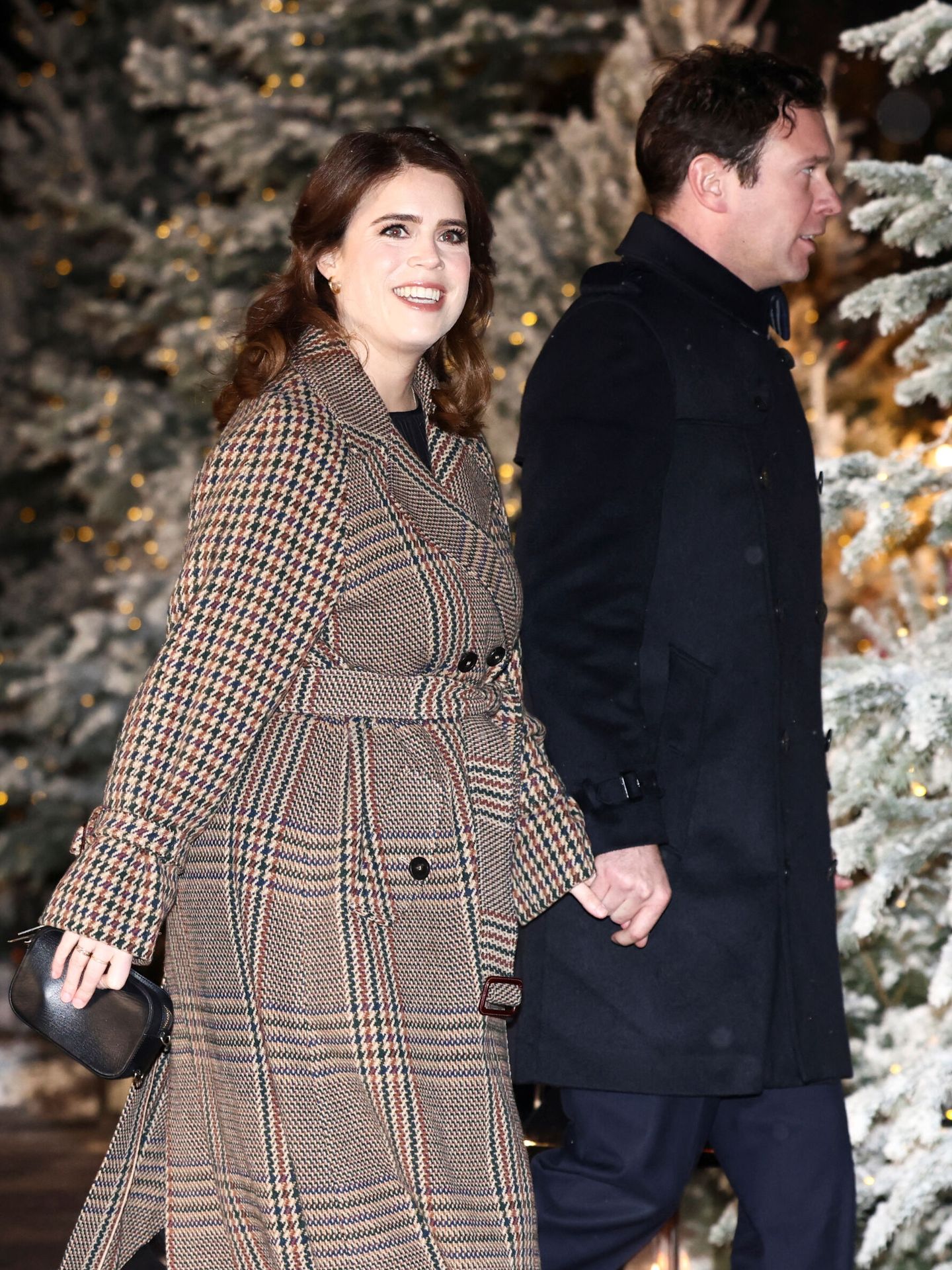 Eugenia y su marido, en el concierto de villancicos organizado por Kate Middleton. (Reuters/Pool/Henry Nichols)