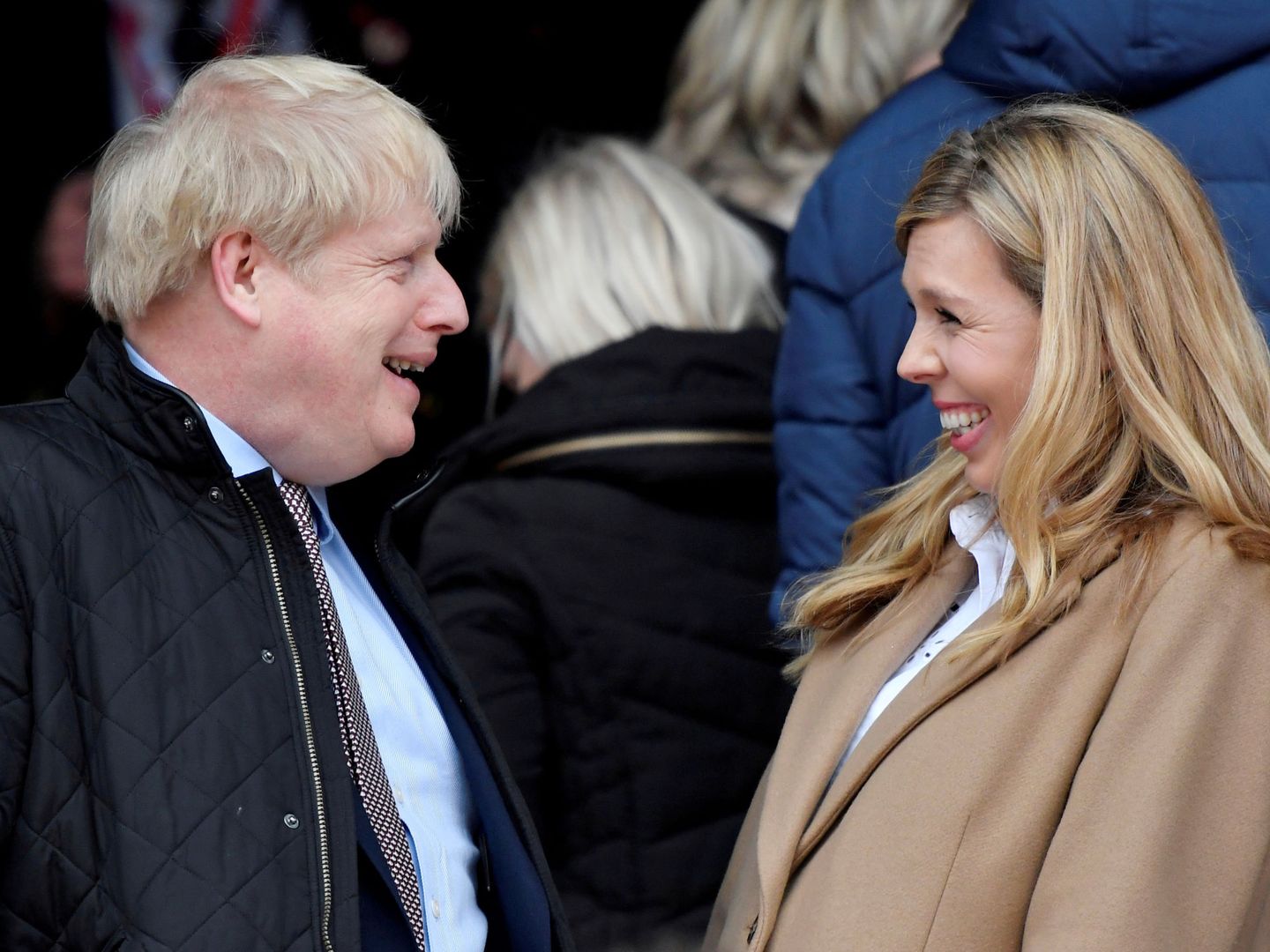 Boris Johnson y Carrie Symonds, en una imagen de archivo. (Reuters)