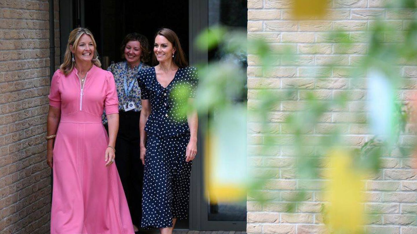  Kate Middleton, en su visita a Hope Street. (Getty)
