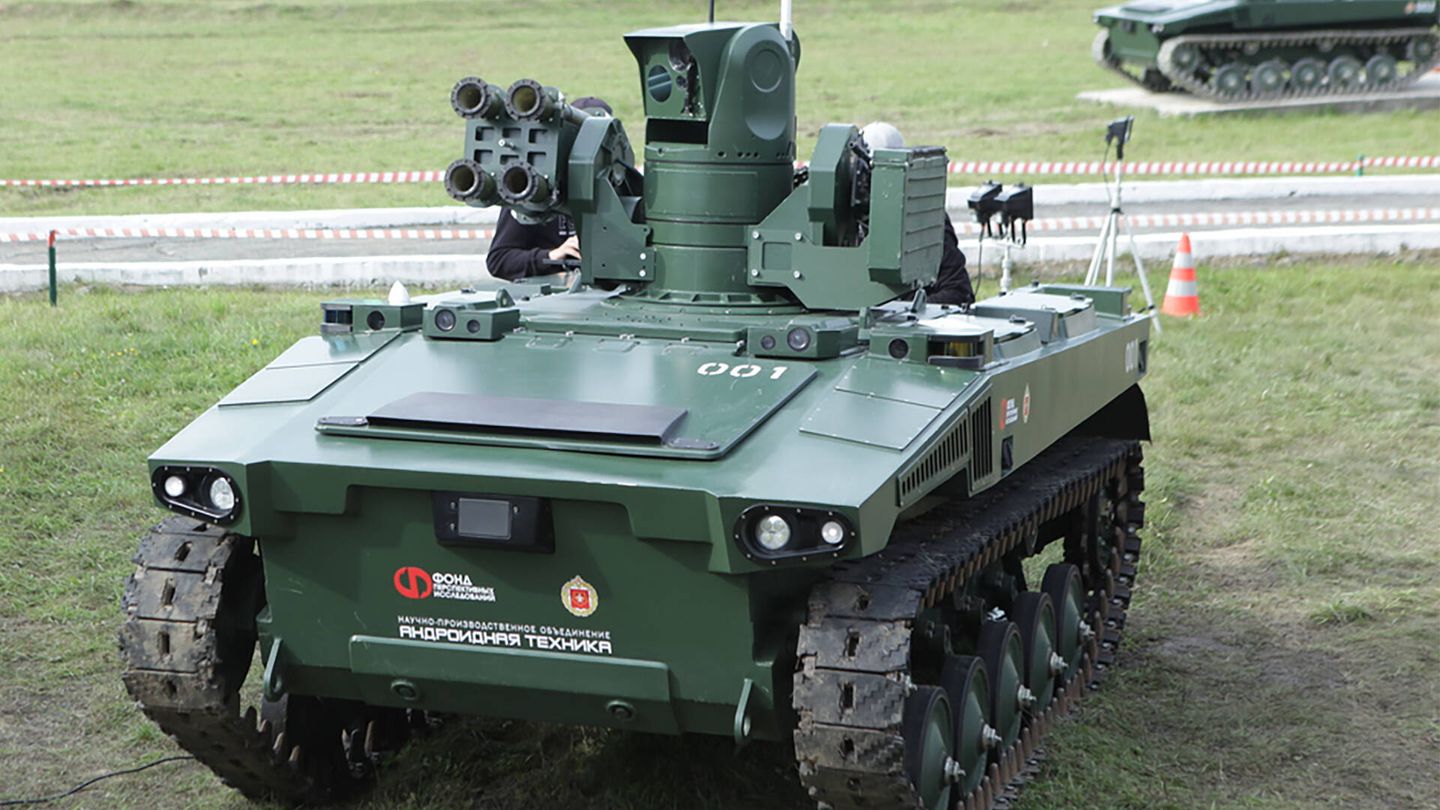 El robot militar ruso Marker.
