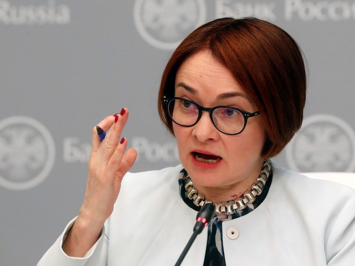 Foto:  La responsable del Banco Central Ruso, Elvira Nabiulina (EFE)