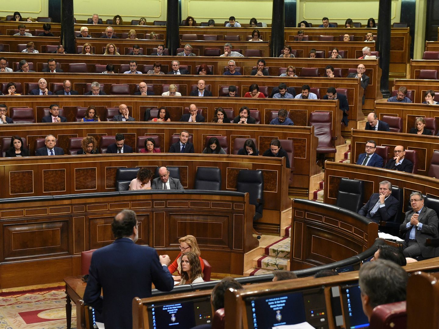 Rajoy, en el Congreso de los Diputados. (EFE)