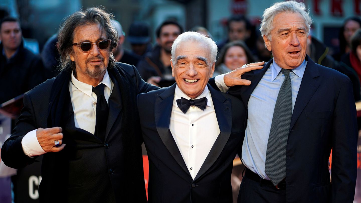 Al Pacino, Martin Scorsese y Robert De Niro. (Reuters/Henry Nicholls)