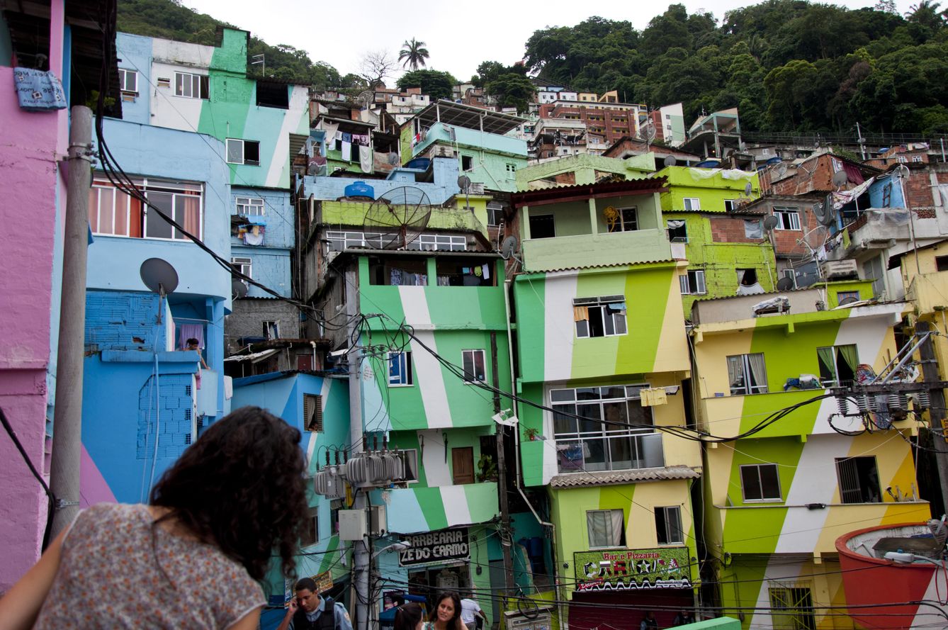 Foto: Una imagen de la favela Santa Marta, una de las 800 que existen en Río de Janeiro (Foto: Valeria Saccone)