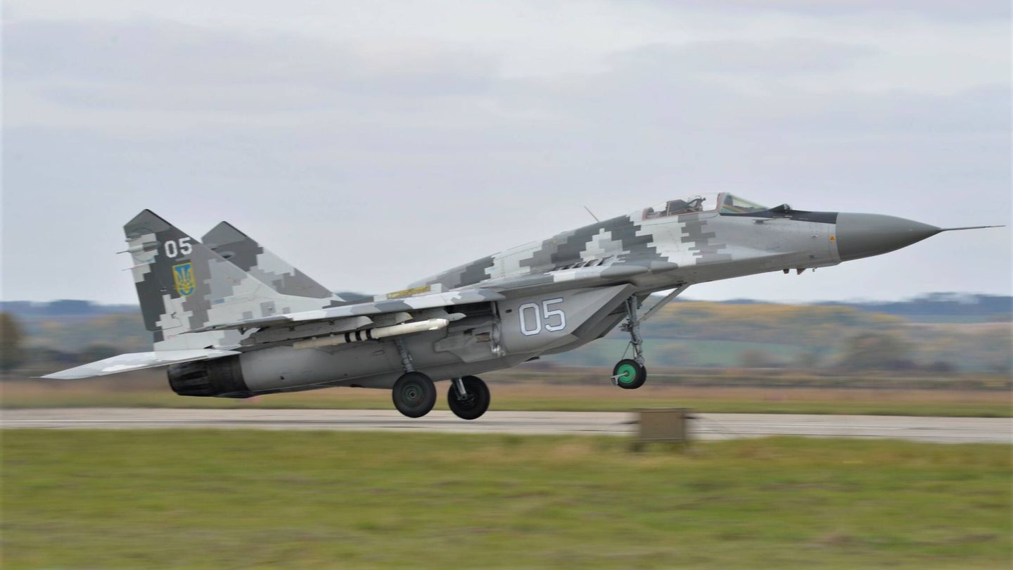 MiG-29 ucraniano en una imagen de 2018. (USAF)