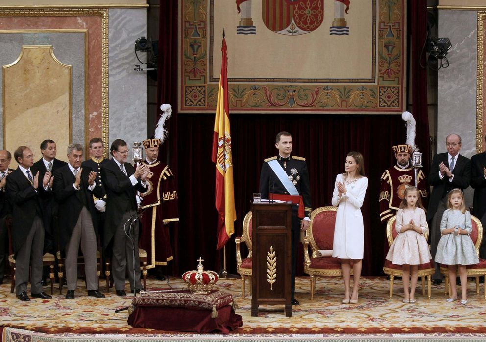 Foto: Felipe VI, durante su discurso en el Congreso de los Diputados (Reuters)