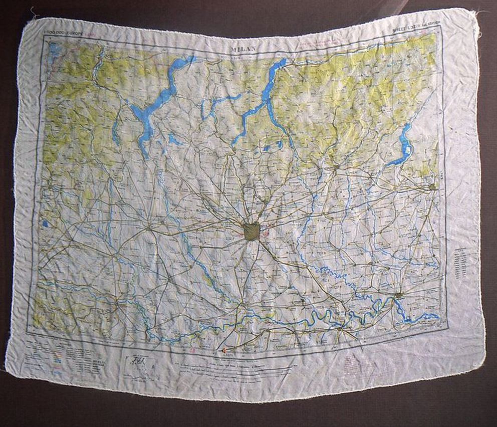 Mapa de seda creado por Clayton Hutton (CC)
