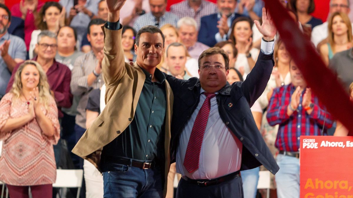 El lapsus del presidente de Extremadura: pide el voto… para Felipe González