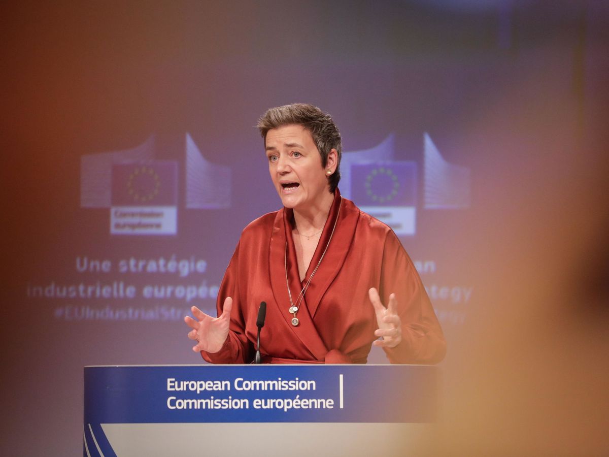 Foto: Margrethe Vestager, vicepresidenta ejecutiva de la Comisión Europea. (Reuters)