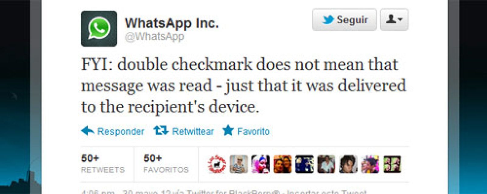 Foto: WhatsApp desmiente el mito: el 'doble check' no es dios