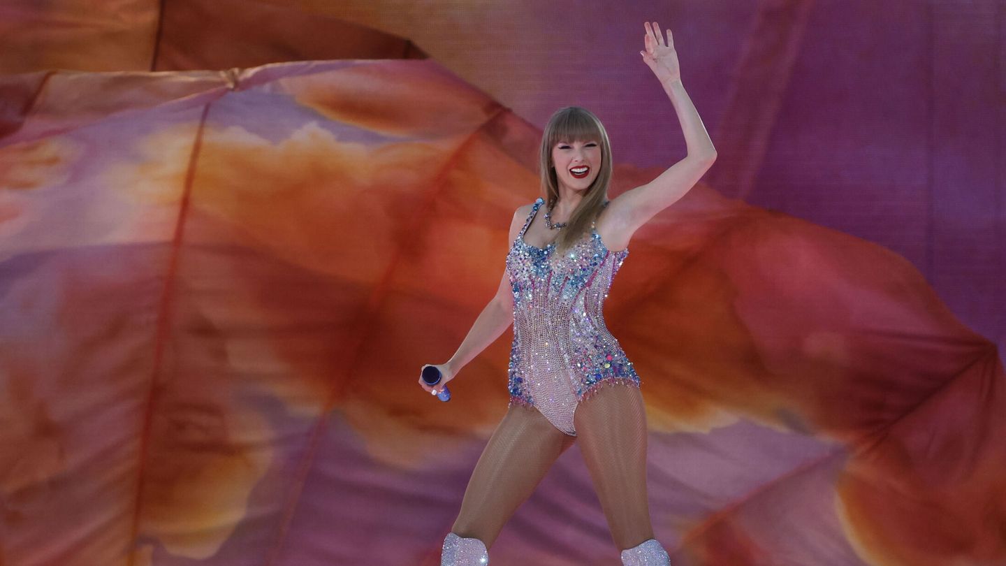 Taylor Swift durante su actuación en Madrid. (EFE/JUANJO MARTÍN)