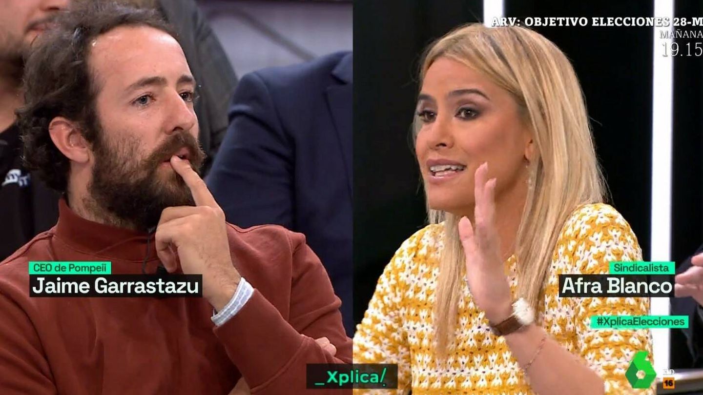 Jaime Garrastazu y Afra Blanco en 'La Sexta Xplica'. (Atresmedia)