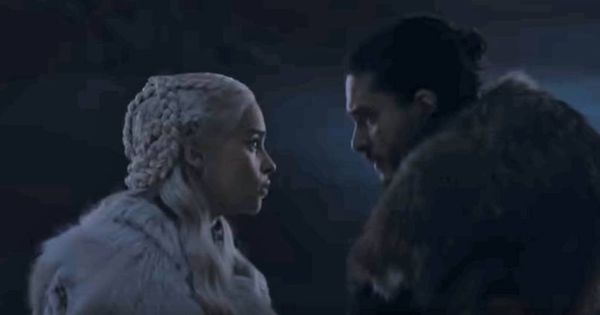 Foto: Daenerys Targaryen y Jon Snow en el tráiler de 'Juego de Tronos'. (HBO)