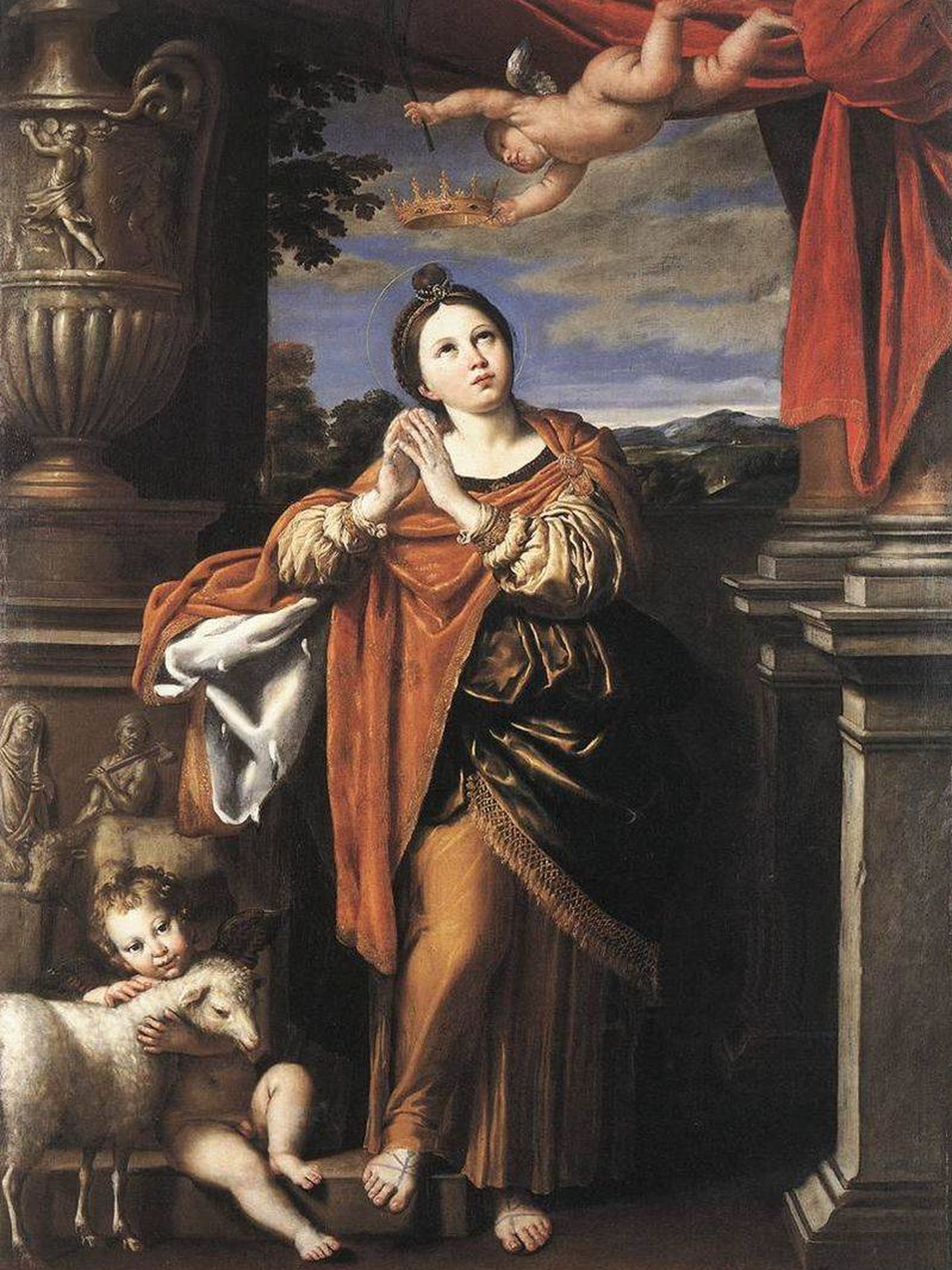 Representación de Santa Inés, de Domenico Zampieri (C.C)