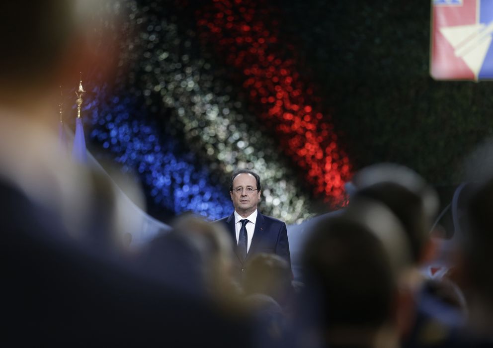 Foto: El presidente francés, François Hollande, durante una ceremonia celebrada en Creil, cerca de París (Reuters).