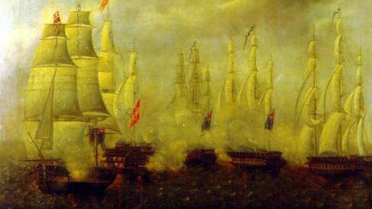 Batalla entre el navío de línea español San Francisco de Asís y tres fragatas y una balandra británicas (25 de enero de 1797)