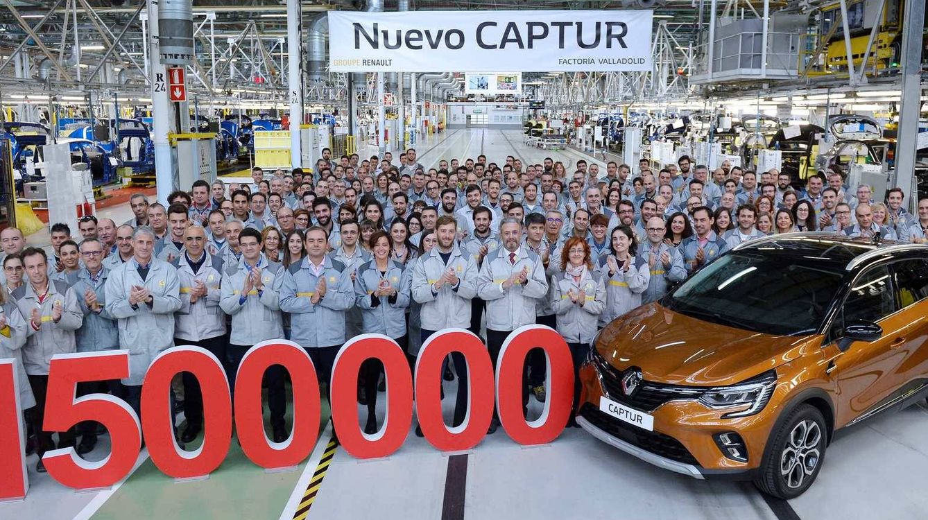 En 2019 se fabricó la unidad 1,5 millones del Captur fabricado en Valladolid en exclusiva para todo el mundo. 