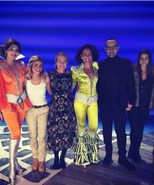 Foto: Nina, Risto y el reparto de 'Mamma mía' (Instagram)