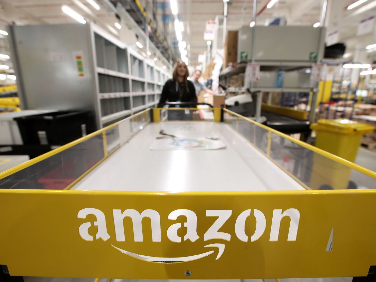 Centro de distribución de Amazon en Alemania. (Reuters)