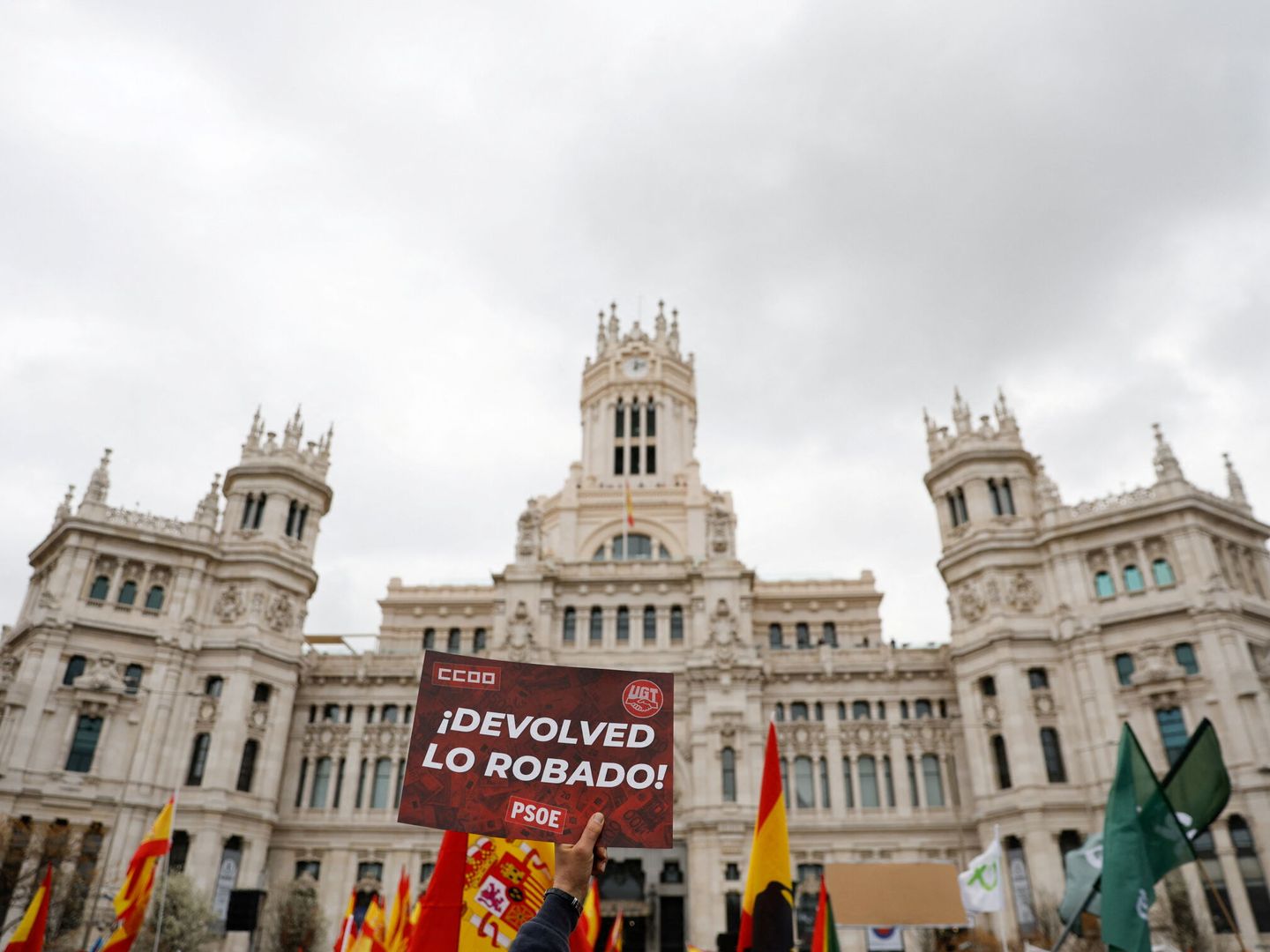 Manifestación en Madrid convocada por el sindicato Solidaridad. (Reuters/Susana Vera)