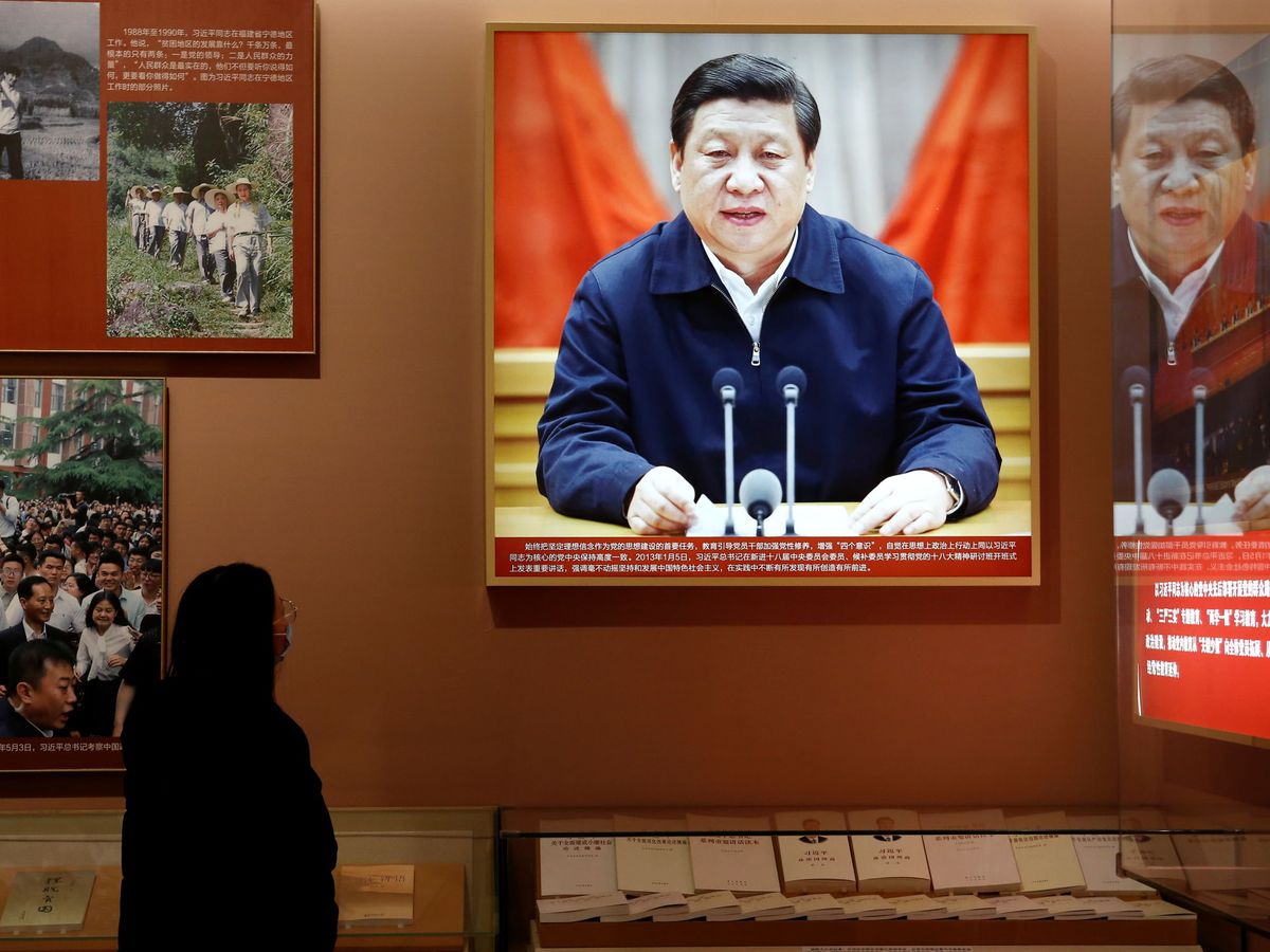 Foto: Xi Jinping, en un pantalla. (Reuters)