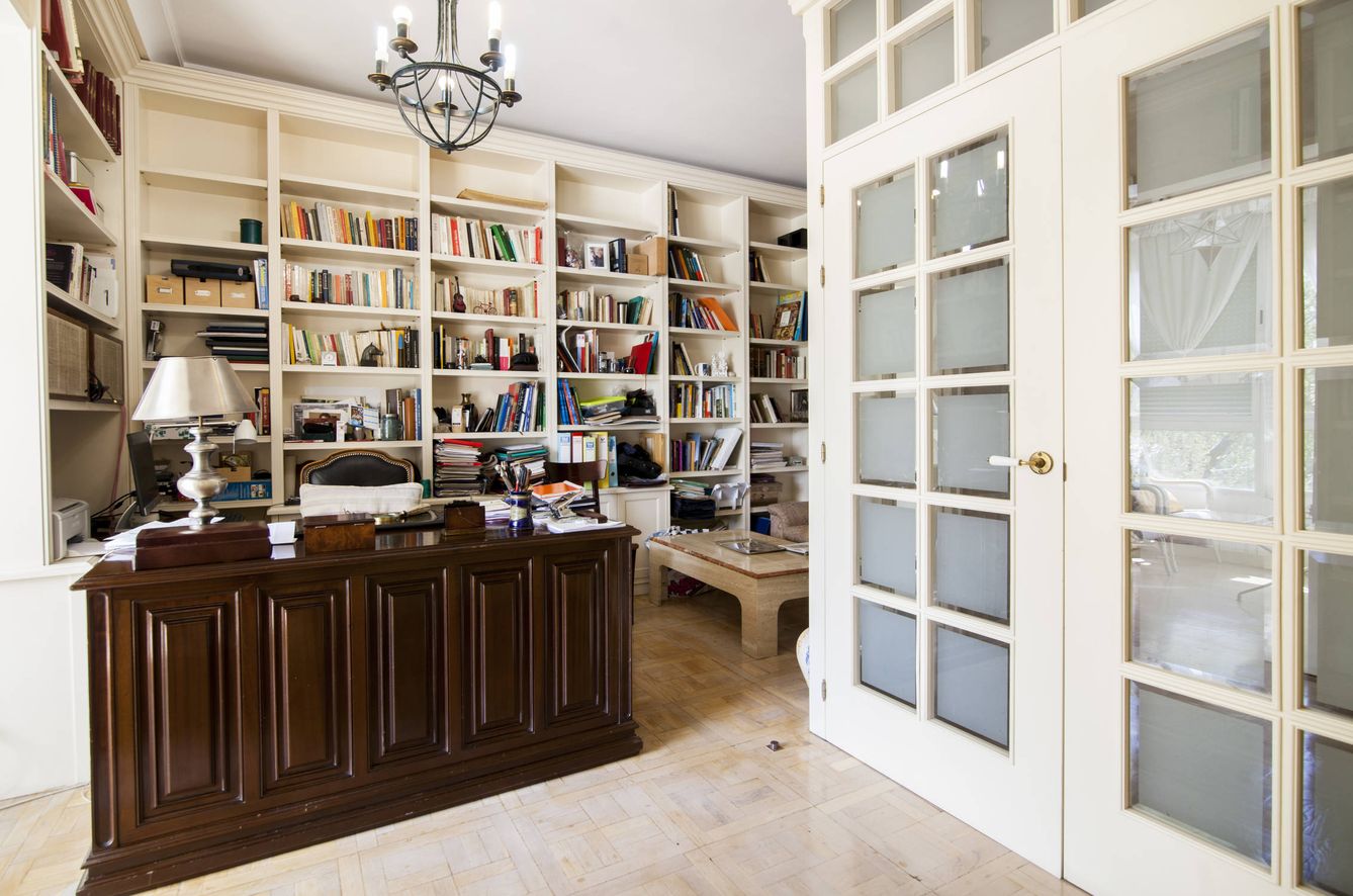Despacho de una casa de lujo en venta en el barrio de Vallehermoso, Chamberí.(Cortesía de Barnes International Madrid)