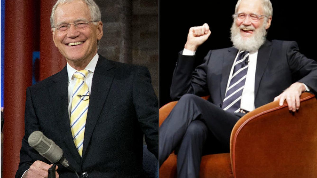 Foto: David Letterman, antes y después (Gtres/Twitter)