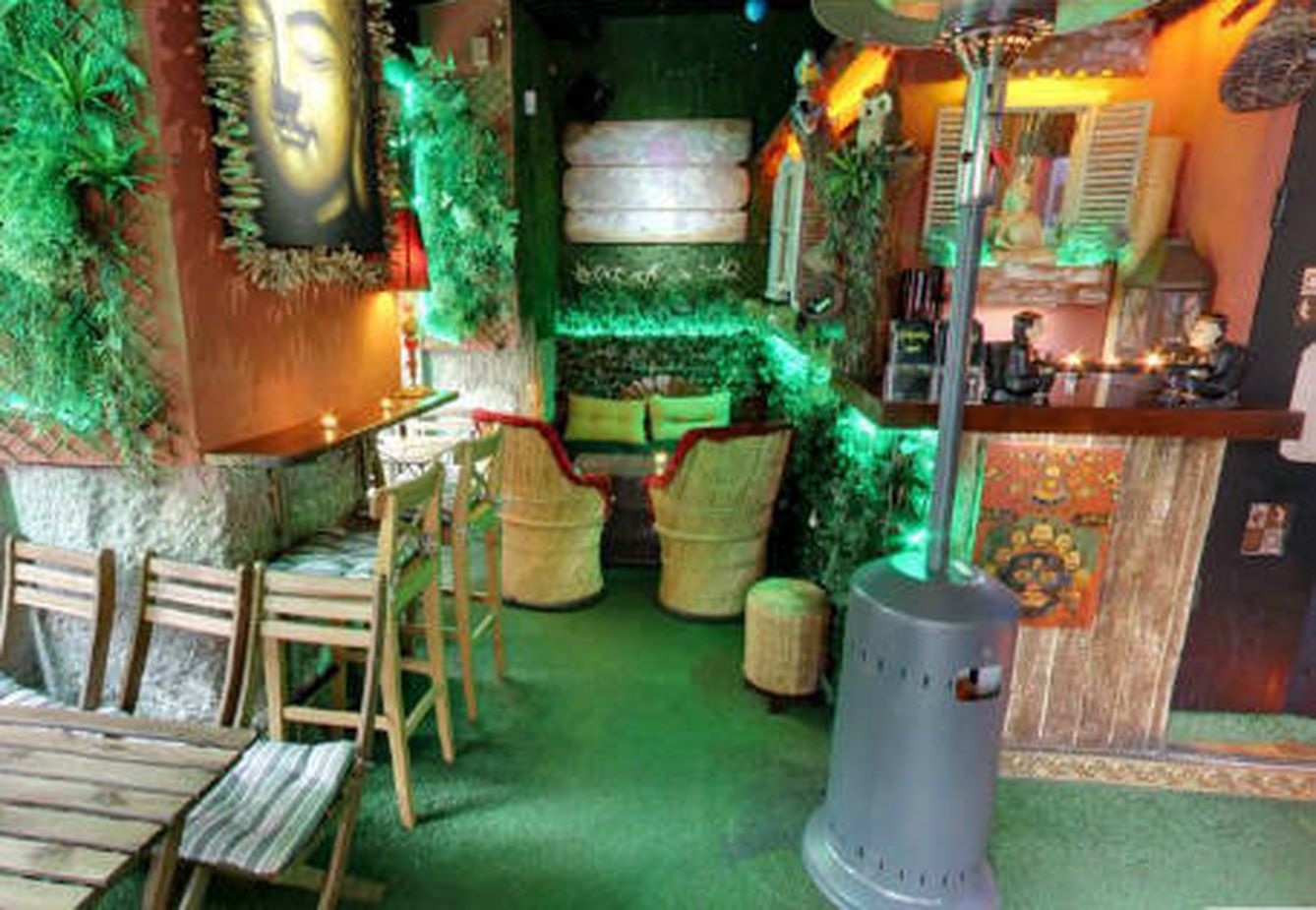 Interior del Rústika Café