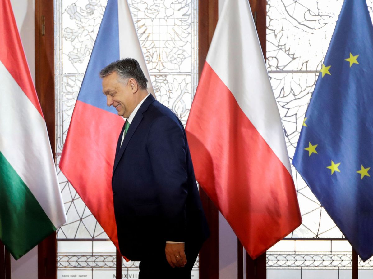 Foto: Primer ministro húngaro durante una cumbre de Visegrado en Praga. (Reuters)