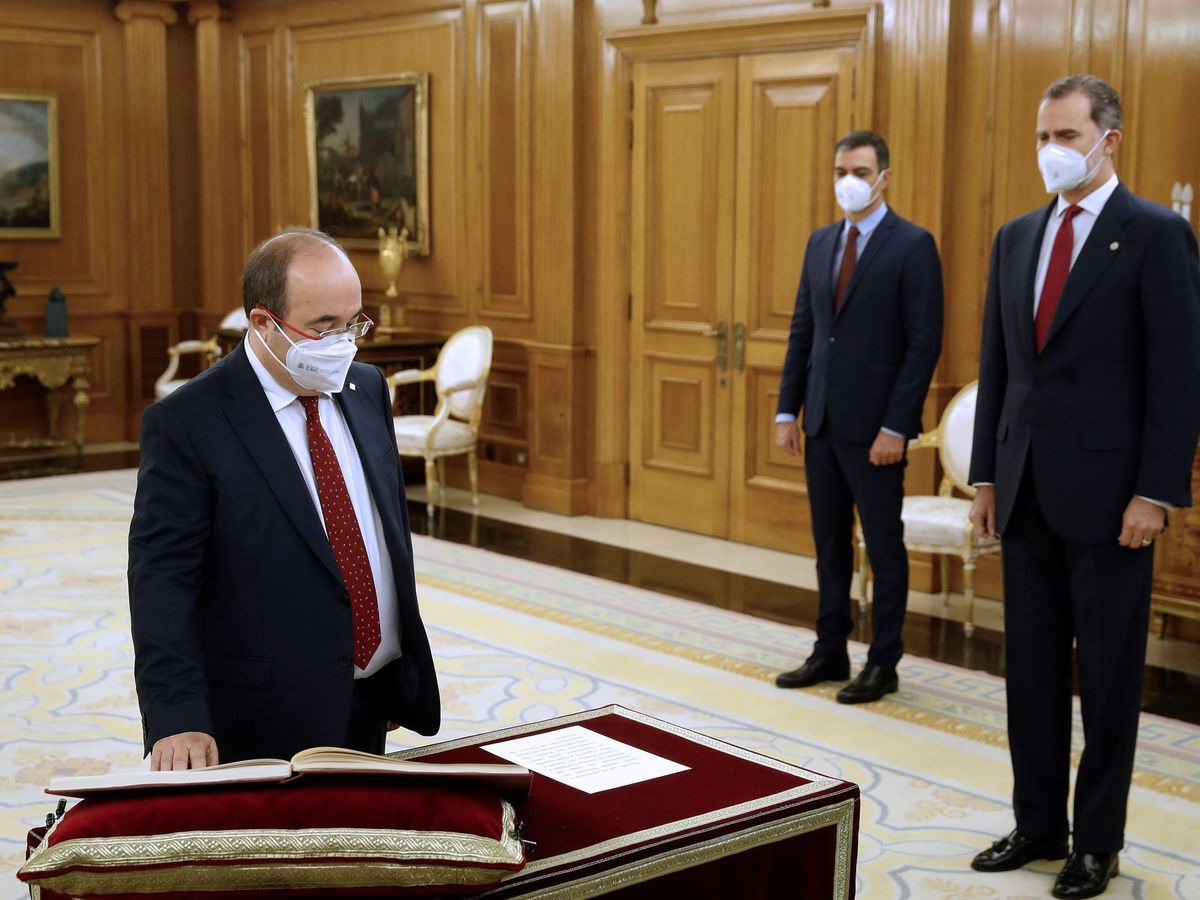 Foto: El nuevo ministro de Política Territorial y Función Pública, Miquel Iceta. (EFE)