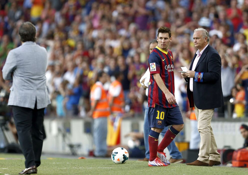 Foto: Messi es sustituido el pasado domingo ante el Levante (Efe).