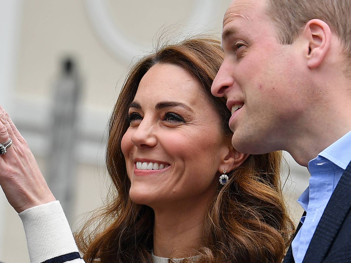 Kate Middleton y el príncipe William. (Getty)
