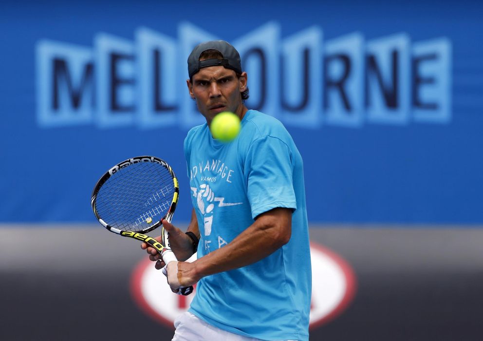 Foto: Rafael Nadal, en acción durante un Open de Australia 