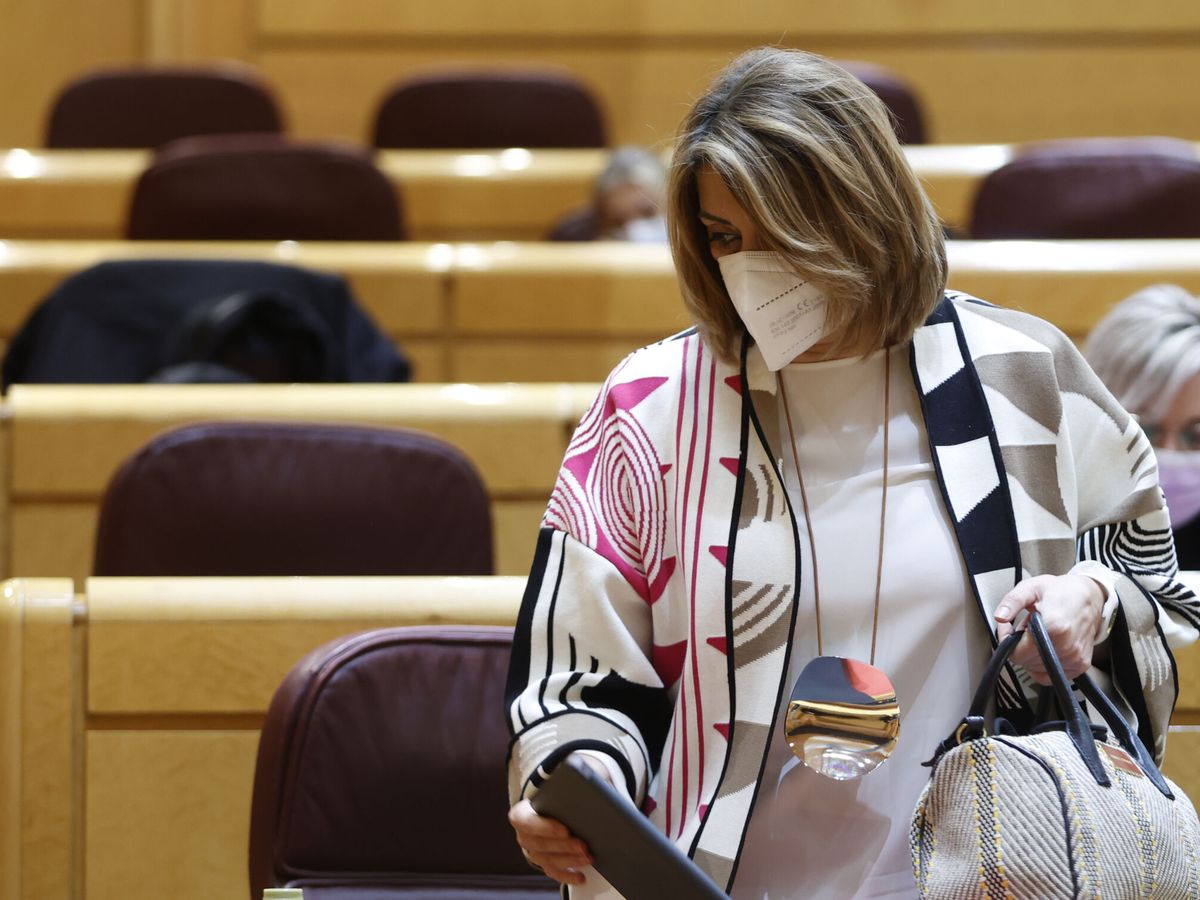 Foto: Susana Díaz, en su escaño del Senado. (EFE/Mariscal)
