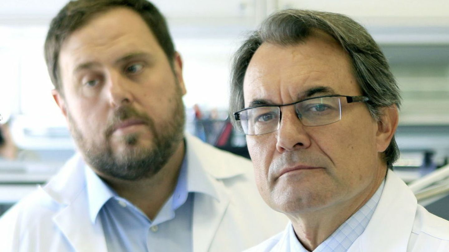 Oriol Junqueras y Artur Mas. 