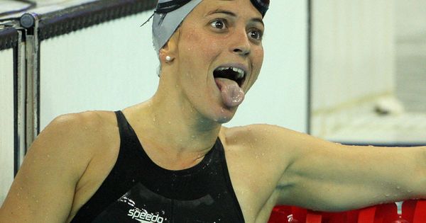 Foto: La nadadora María Peláez, en su participación en los Juegos Olímpicos de Pekín. Intervendrá en el curso  (Efe).