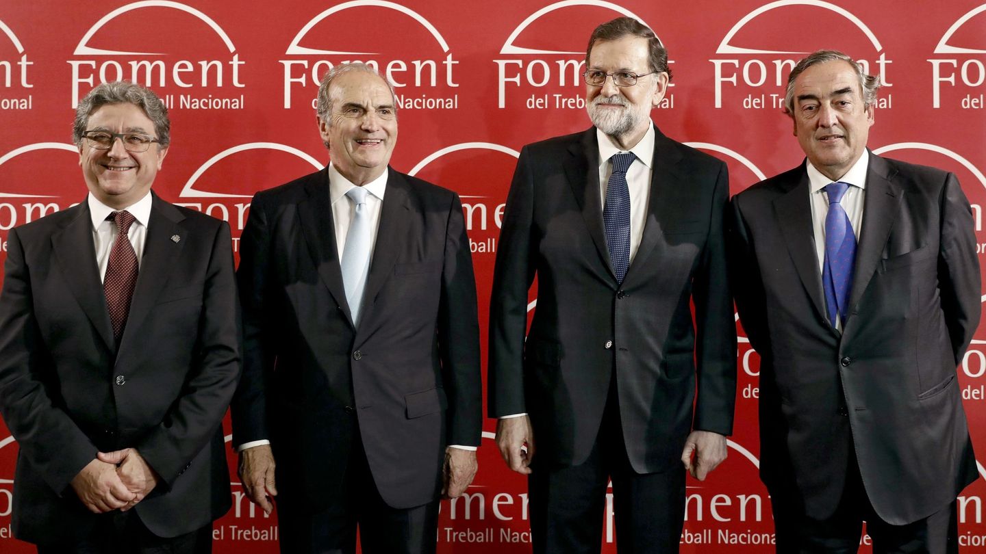 Mariano Rajoy, en su segunda visita a Barcelona tras la aplicación del artículo 155. (EFE)