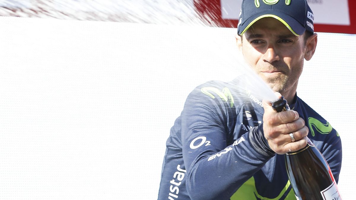 Un brutal Valverde resiste la presión de Contador y gana en el País Vasco