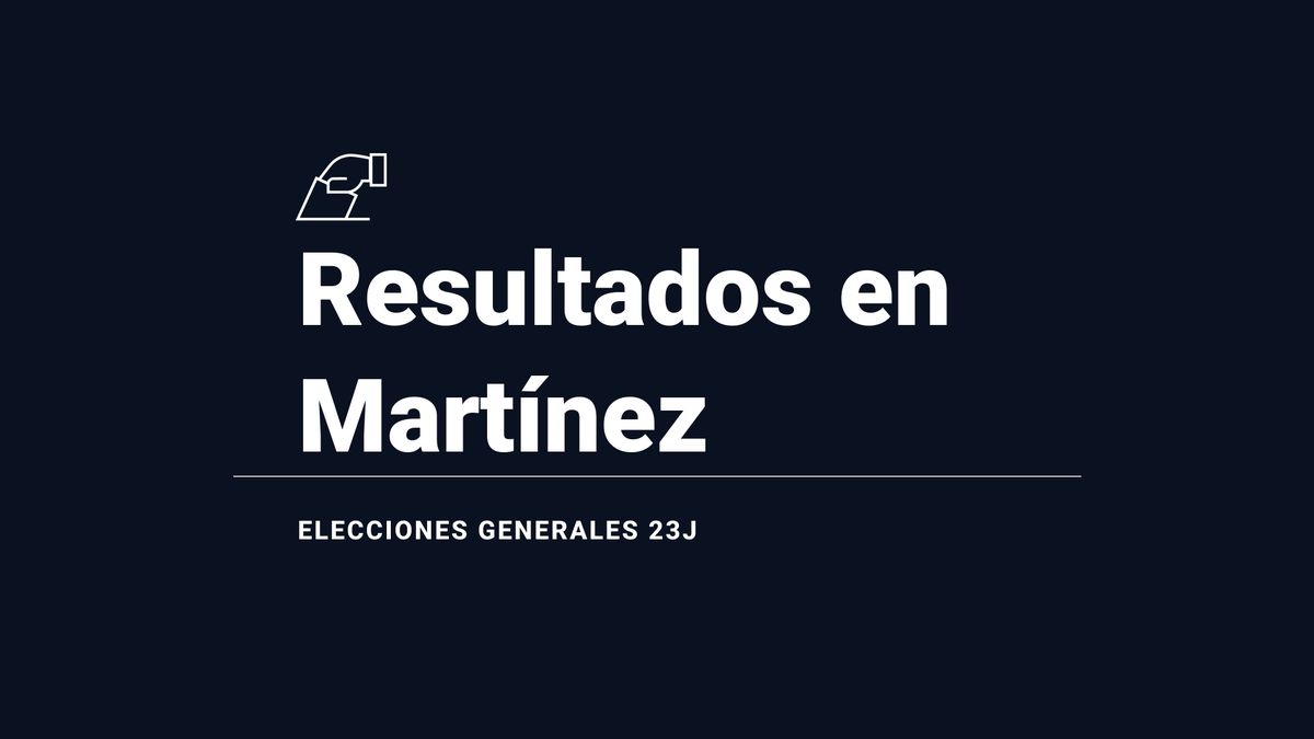 Martínez, 23J | Resultados, votos, escaños y escrutinio de las elecciones generales del 2023: última hora en directo