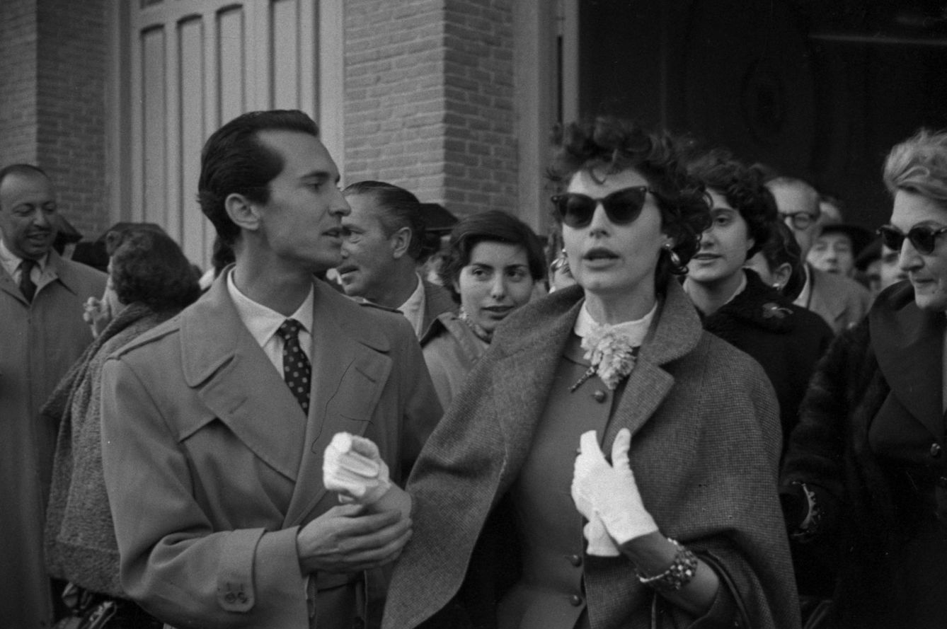 Ava Gardner y Luis Miguel Dominguín.  (Fondo fotográfico Martín Santos Yubero. Archivo Regional de la Comunidad de Madrid)
