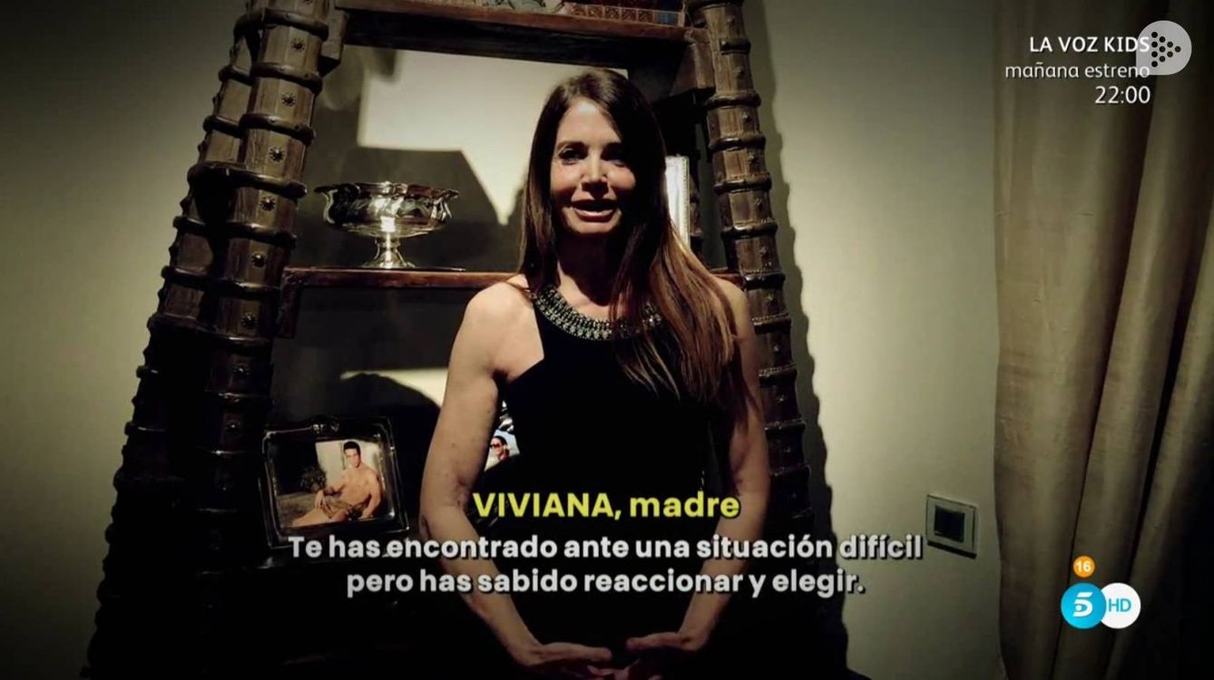 La madre de Marco en un vídeo grabado desde Italia. 