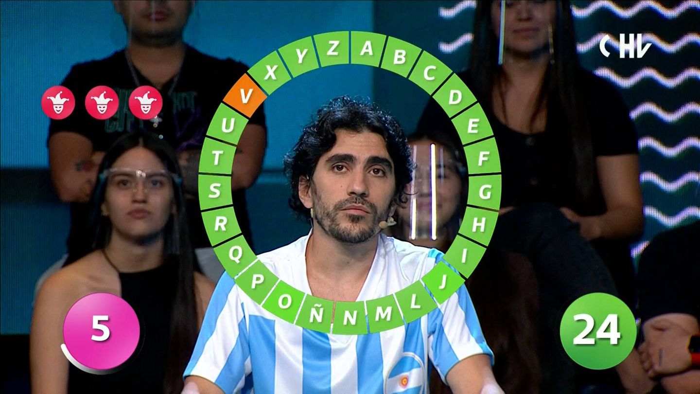 Brian Parkinson, primer argentino en ganar el 'Mundial de Pasapalabra'. (ECTV/Chilevisión)