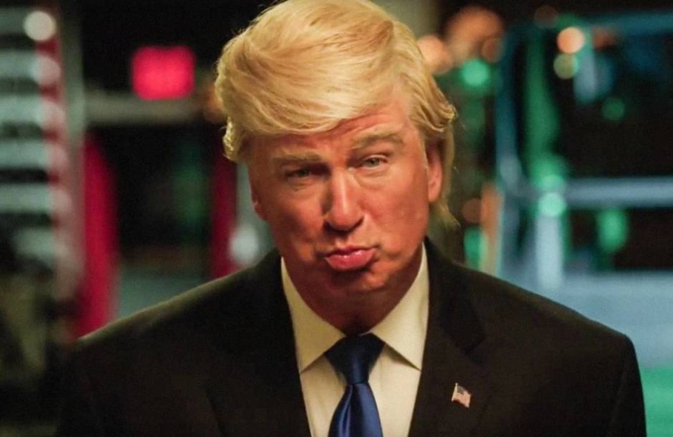 Alec Baldwin en la piel de Donald Trump. 