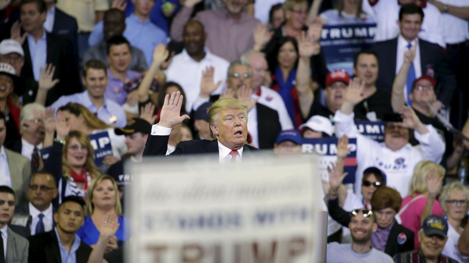 Foto: El candidato Donald Trump durante un mitin de campaña en Orlando, Florida, el 5 de marzo de 2016 (Reuters).