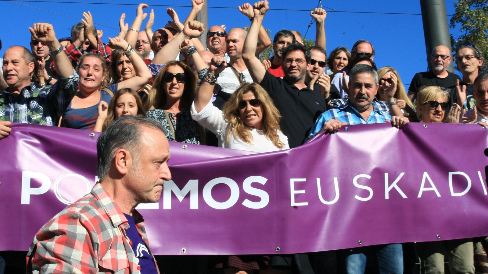 Foto: Simpatizantes de Podemos Euskadi. (EFE)