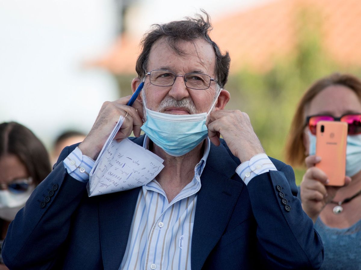 Foto: El expresidente del Gobierno Mariano Rajoy, en un acto en Ourense. (EFE)